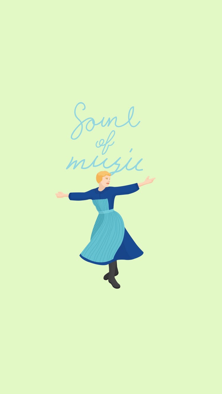 sound of music – 《音乐之声》电影海报 韩国插画师 jeje