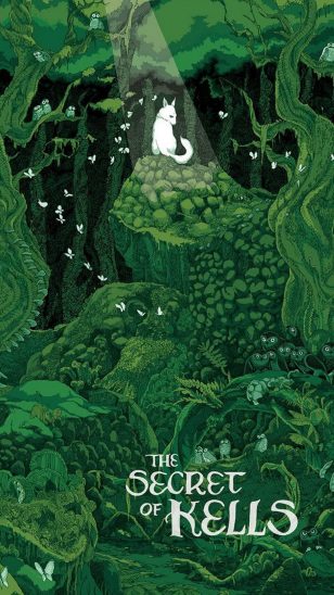 The Secret of Kells - 《凯尔经的秘密》电影海报  设计：Jessica Seamens