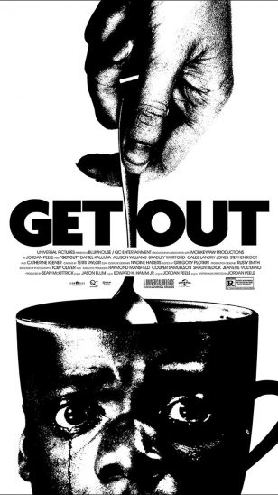 Get Out - 《逃出绝命镇》电影海报  设计：Jay Shaw