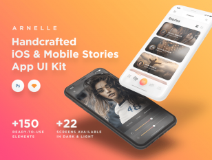 Arnelle ios app ui .sketch .xd .psd素材下载