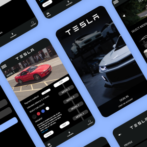 TESLA app concept .xd素材下载